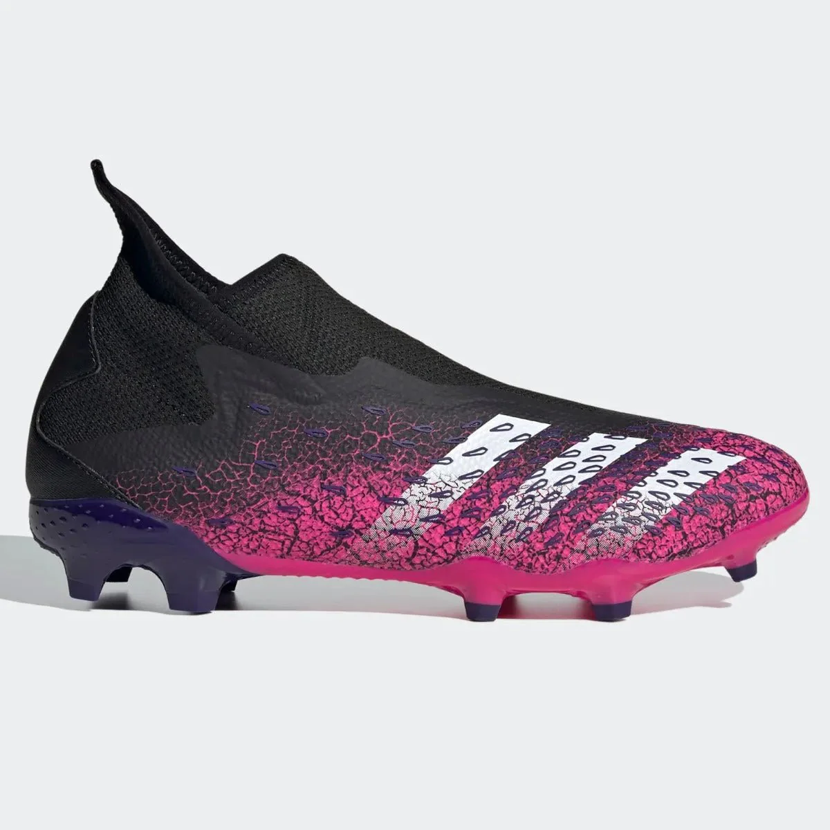 Adidas Predator Freak .3 Laceless FG - Black-Pink-Purple