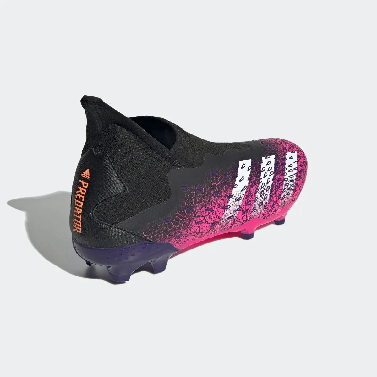 Adidas Predator Freak .3 Laceless FG - Black-Pink-Purple - Image 4