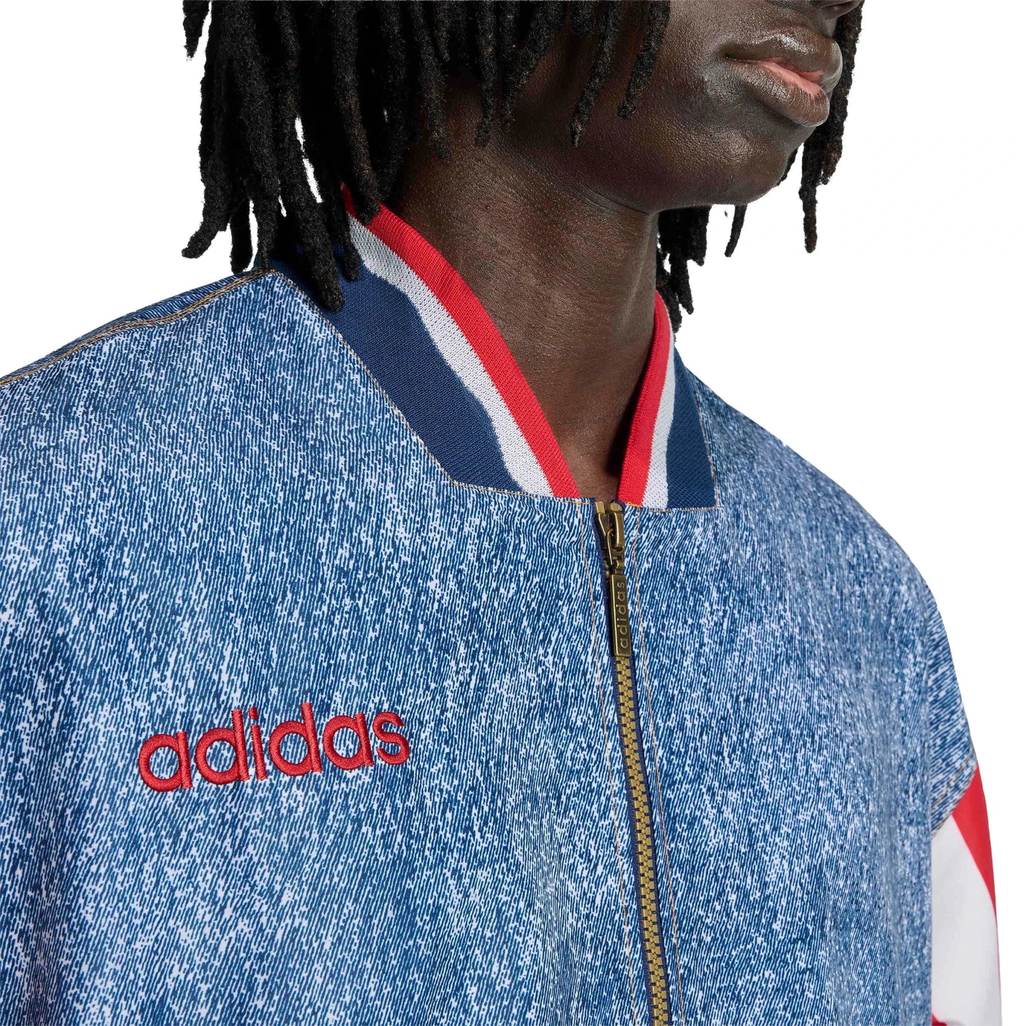 adidas USA Men's Denim Graphic Track Top - Image 4