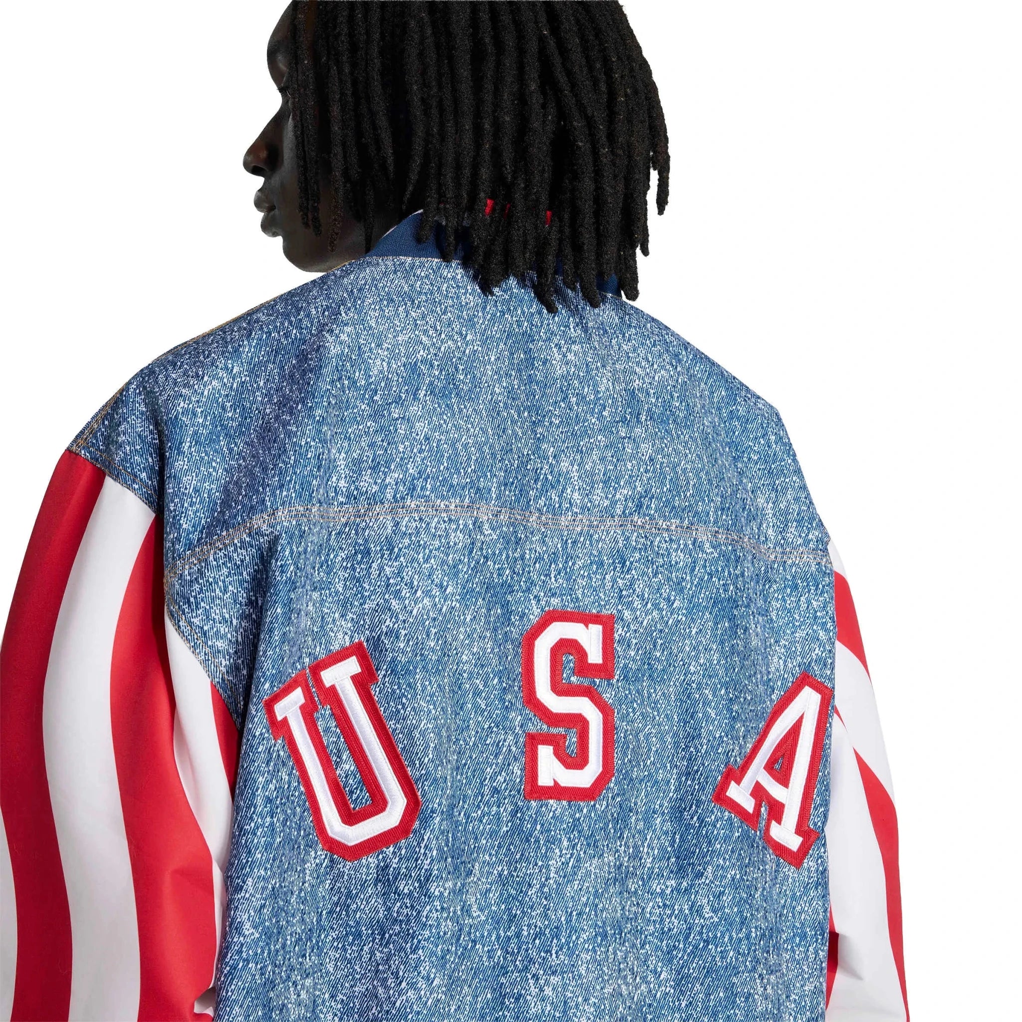 adidas USA Men's Denim Graphic Track Top - Image 5