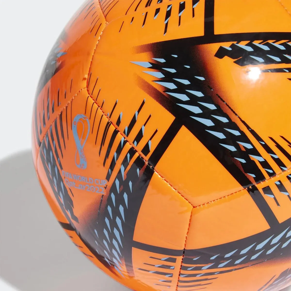 adidas World Cup 2022 Al Rihla Club Ball - Solar Orange-Black-Pantone - Image 3