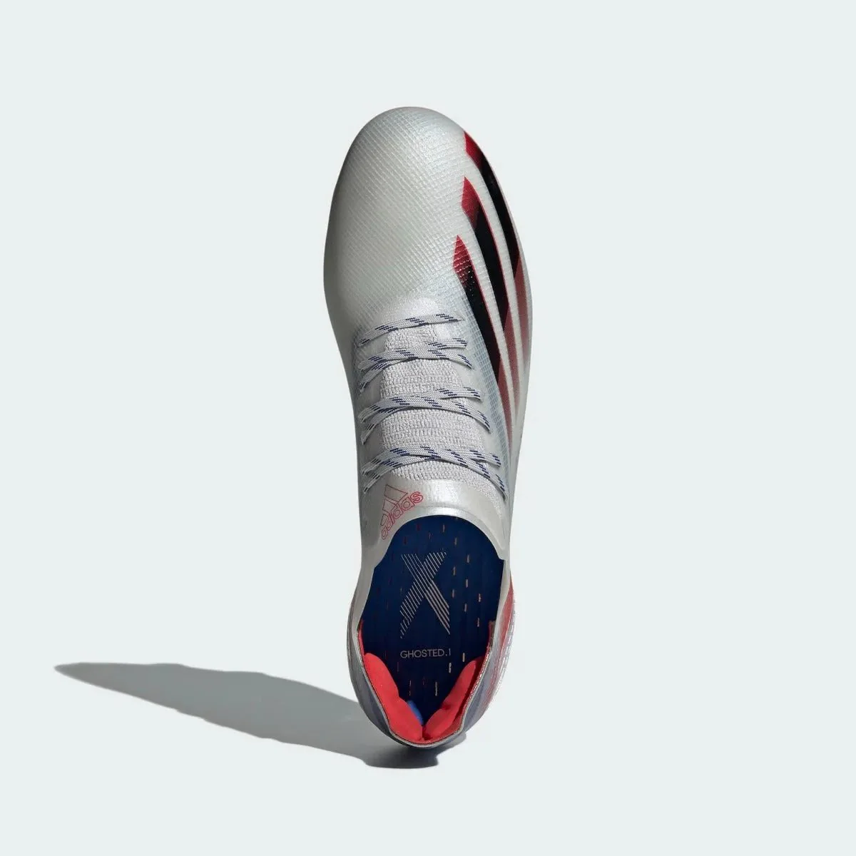 Adidas X Ghosted .1 FG - Silver Metallic-Red-Royal - Image 4