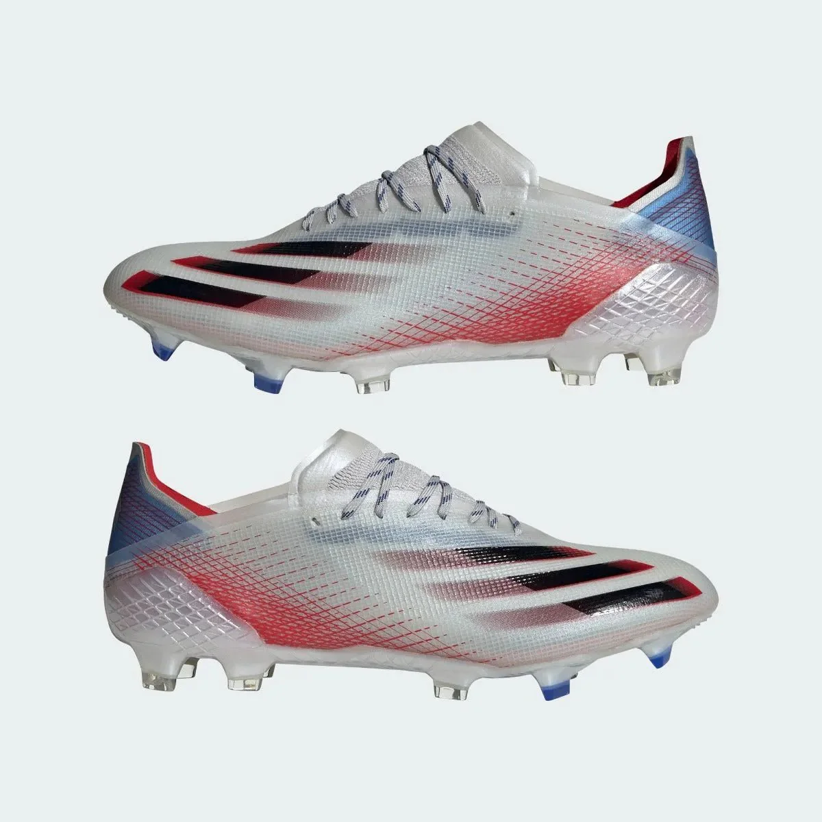 Adidas X Ghosted .1 FG - Silver Metallic-Red-Royal - Image 6