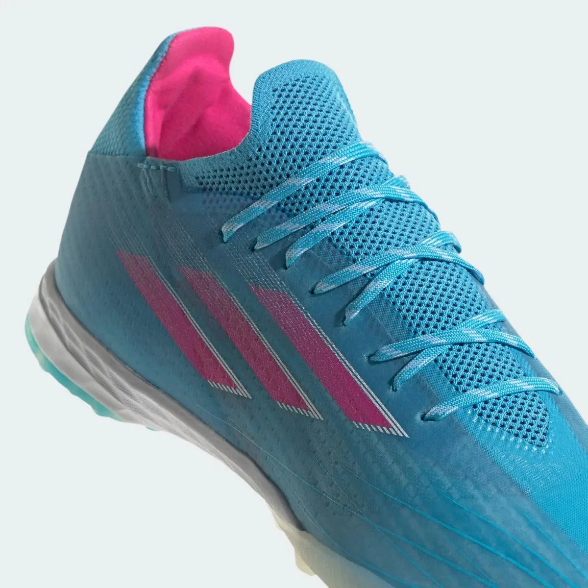 Adidas X Speedflow .1 TF - Sky Rush-Shock Pink - Image 9
