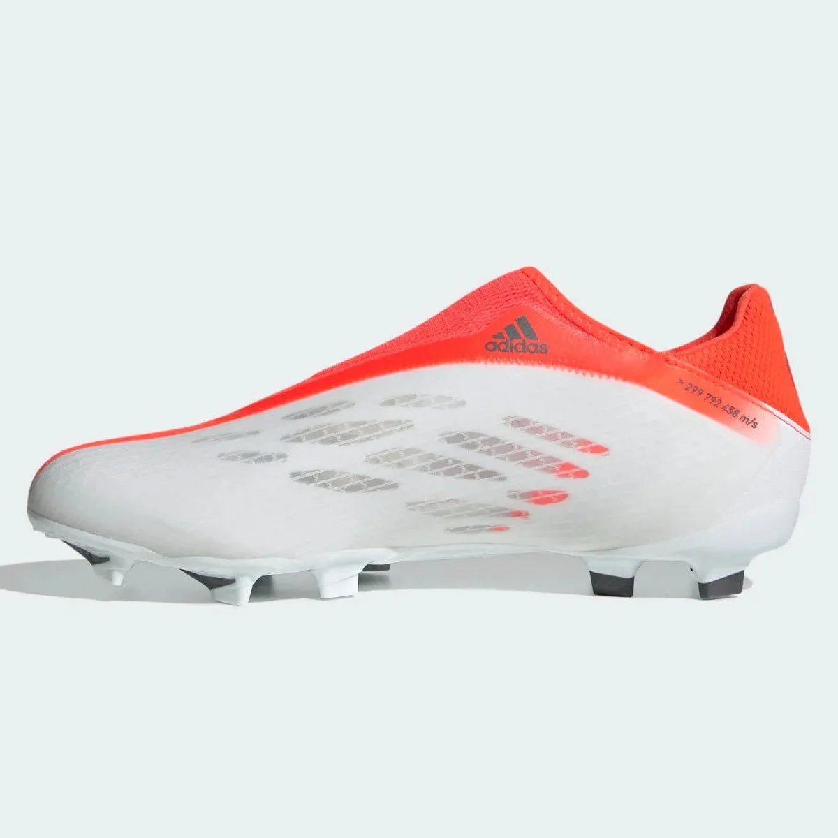 Adidas X Speedflow .3 Laceless FG  - White-Iron. Metallic - Image 2