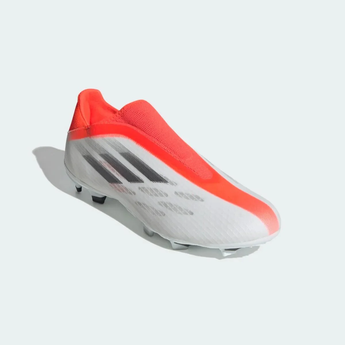 Adidas X Speedflow .3 Laceless FG  - White-Iron. Metallic - Image 3