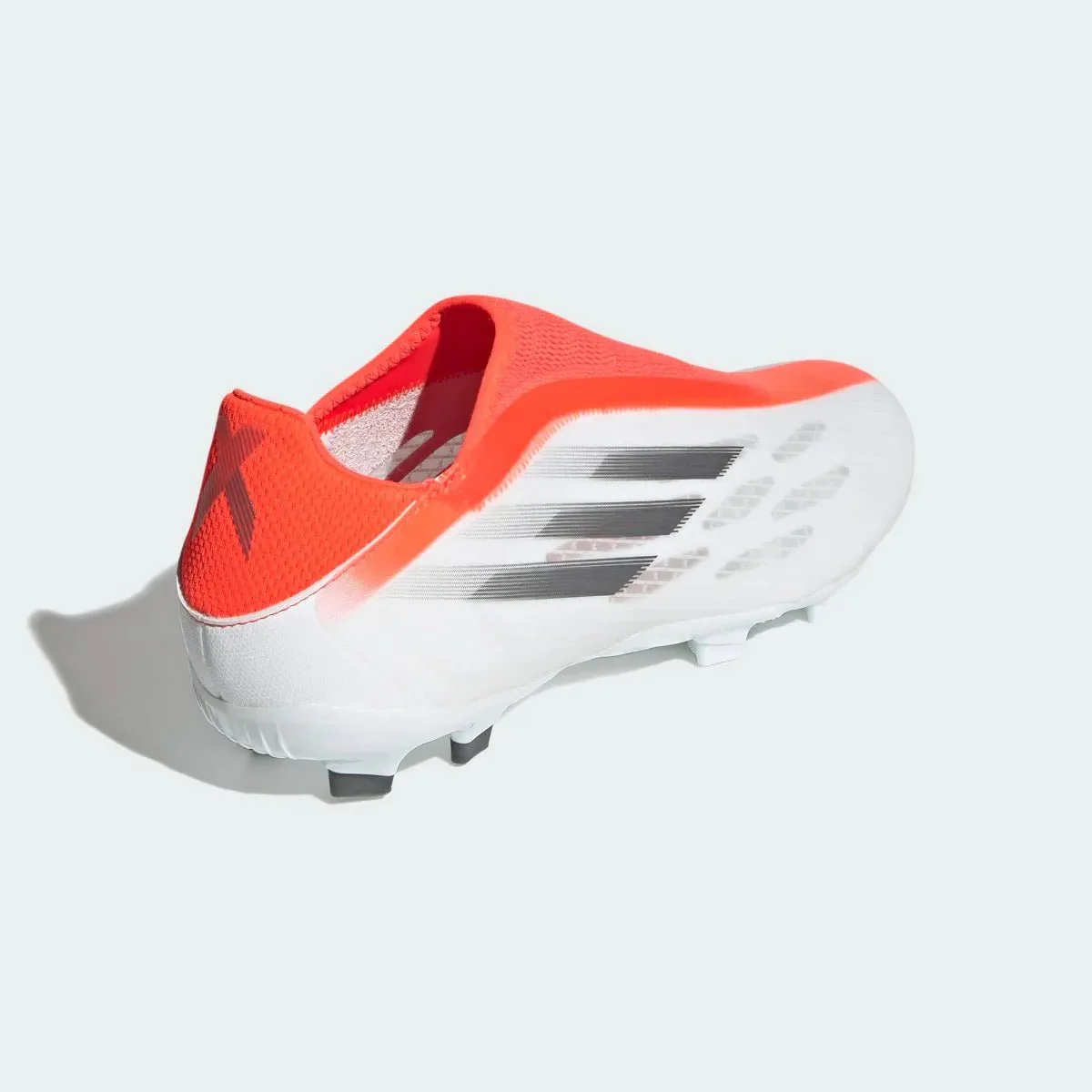 Adidas X Speedflow .3 Laceless FG  - White-Iron. Metallic - Image 4