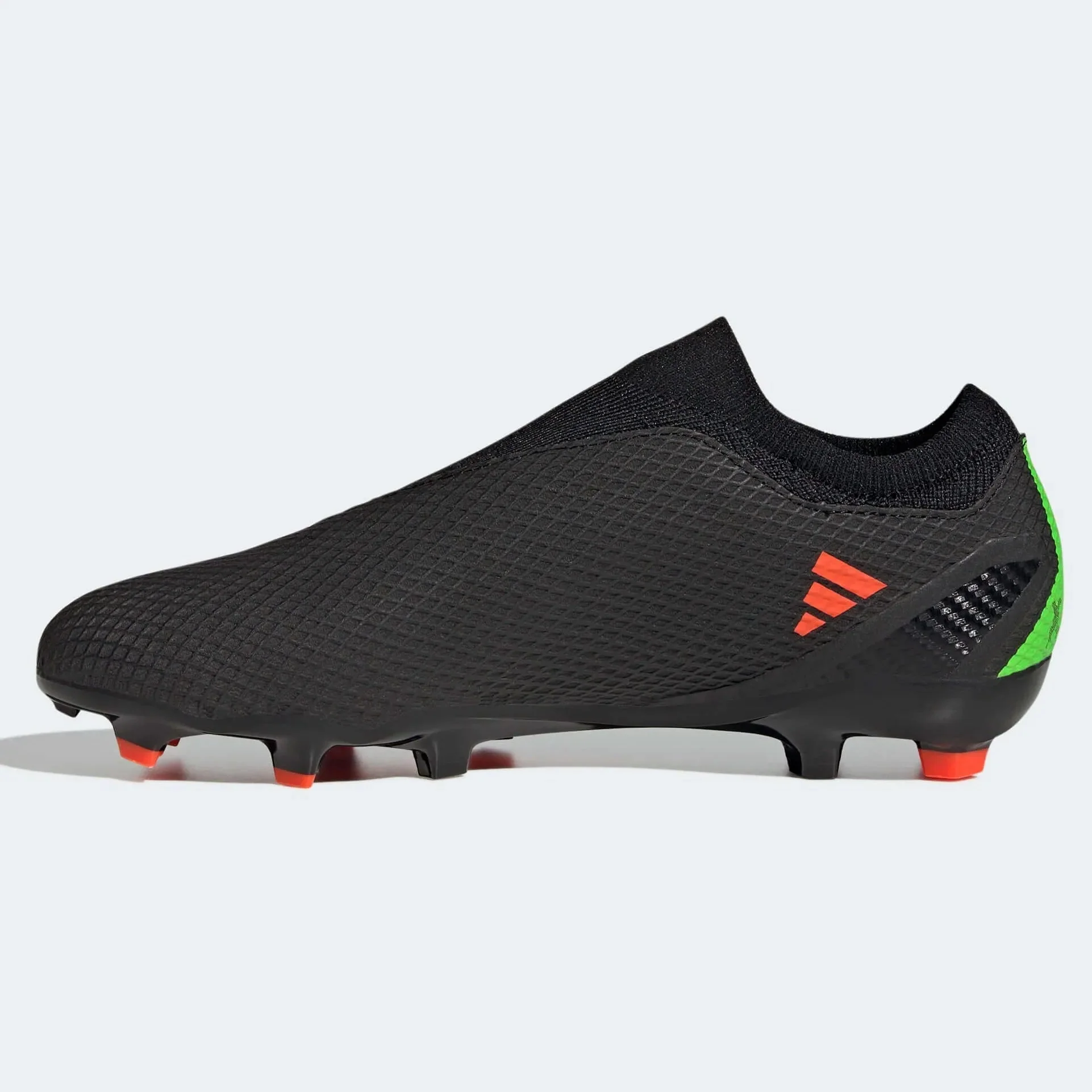 adidas X SpeedPortal .3 Laceless FG - Black-Solar Red - Image 2