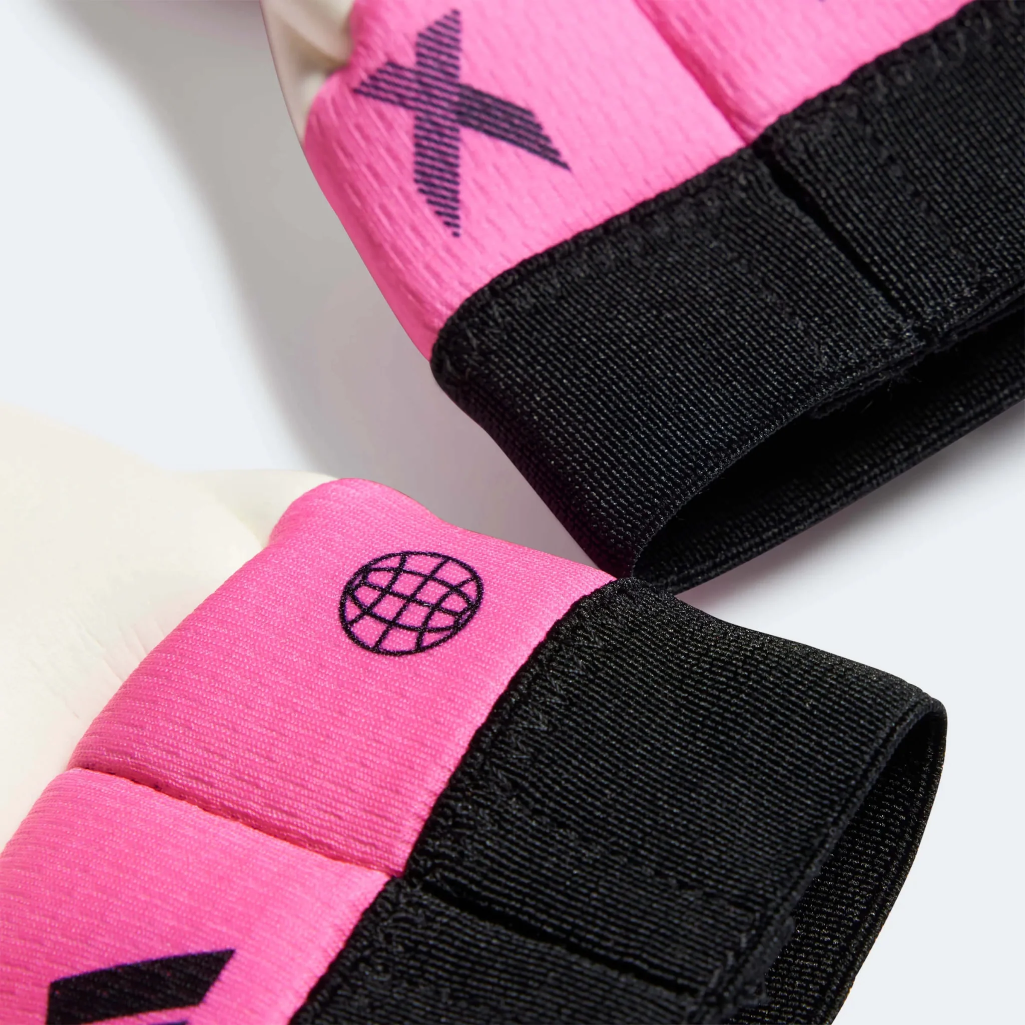 adidas Youth X League Goalkeeper Gloves - Pink-White-Black - Image 2