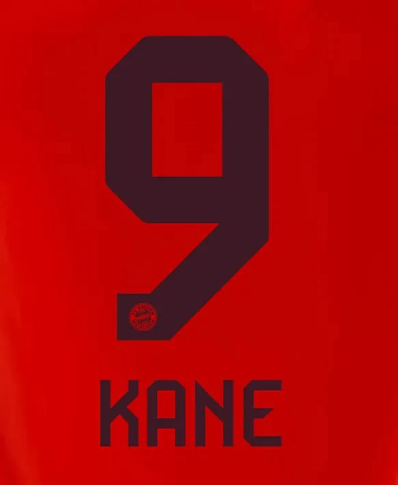 Bayern Munich 2024/25 Home Kane #9 Jersey Name Set