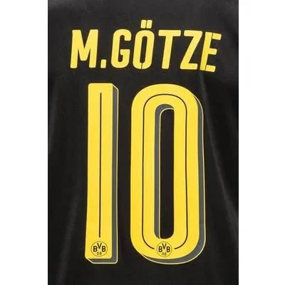 Borussia Dortmund 2016/17 Away Gotze #10 Jersey Name Set