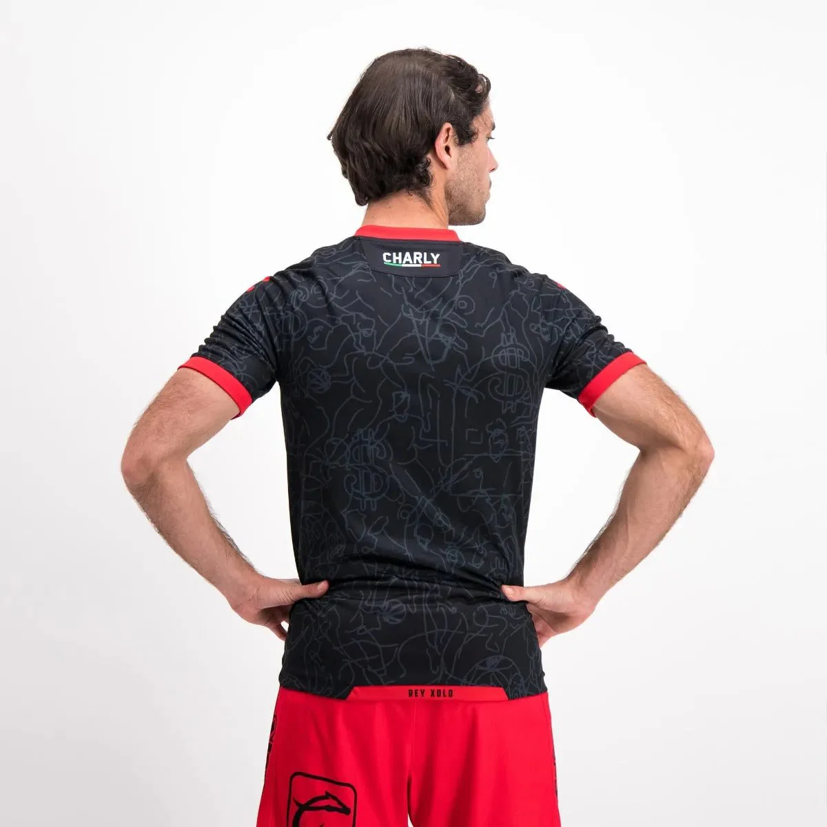 Charly 2021-22 Tijuana Third Jersey - Black-Red - Image 3