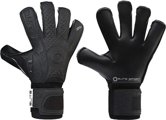 Elite Sport 2020 Black Solo Goalkeeper Gloves - Black