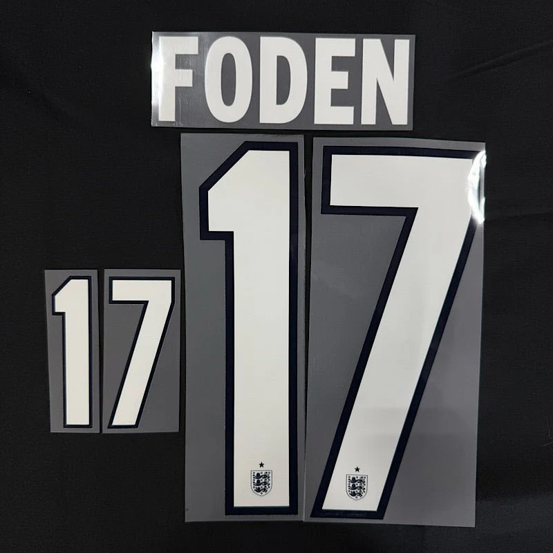 England 2026- Away FODEN #17 Official Name Set