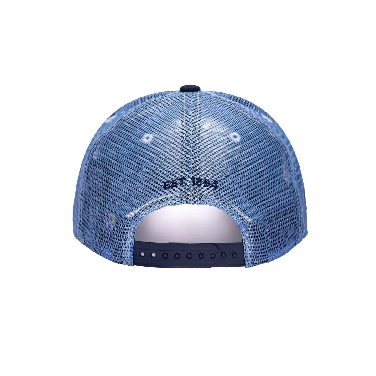 Fan Ink Collection Manchester City Script Stop Trucker Hat - Calming Blue
