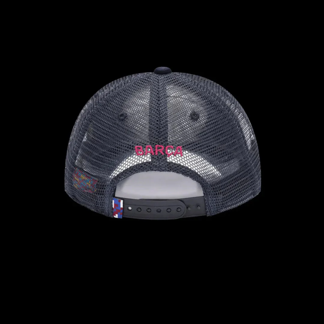 Fan Ink Collection Barcelona Atmosphere Trucker Hat - Navy - Image 2