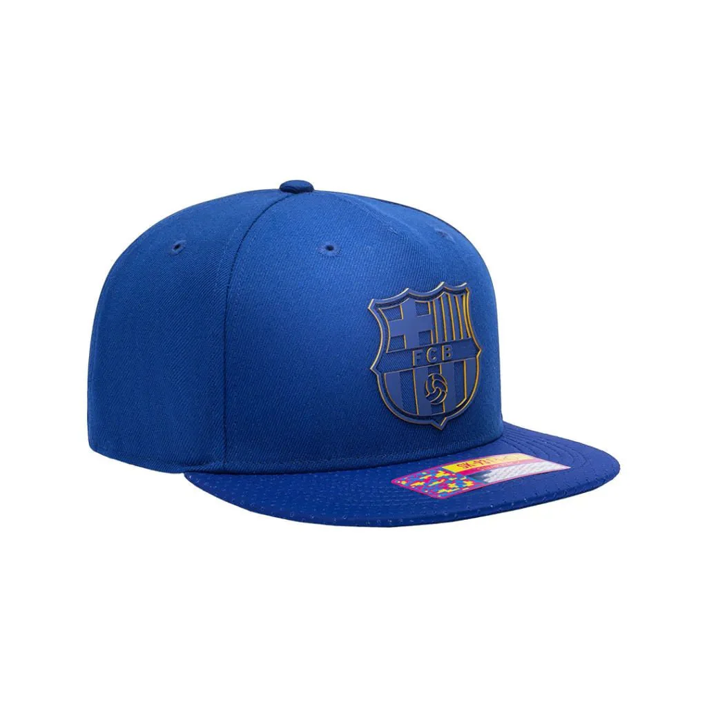Fan Ink Collection Barcelona Elite Snapback Hat - Blue - Image 4