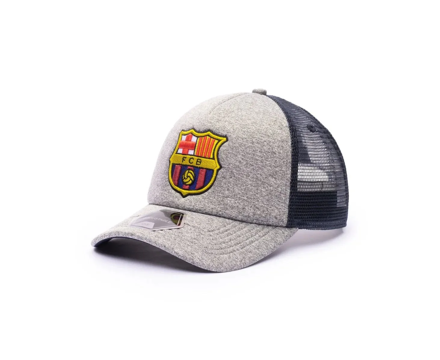 Fan Ink Collection Barcelona Grayline Trucker Hat - Grey-Navy - Image 2