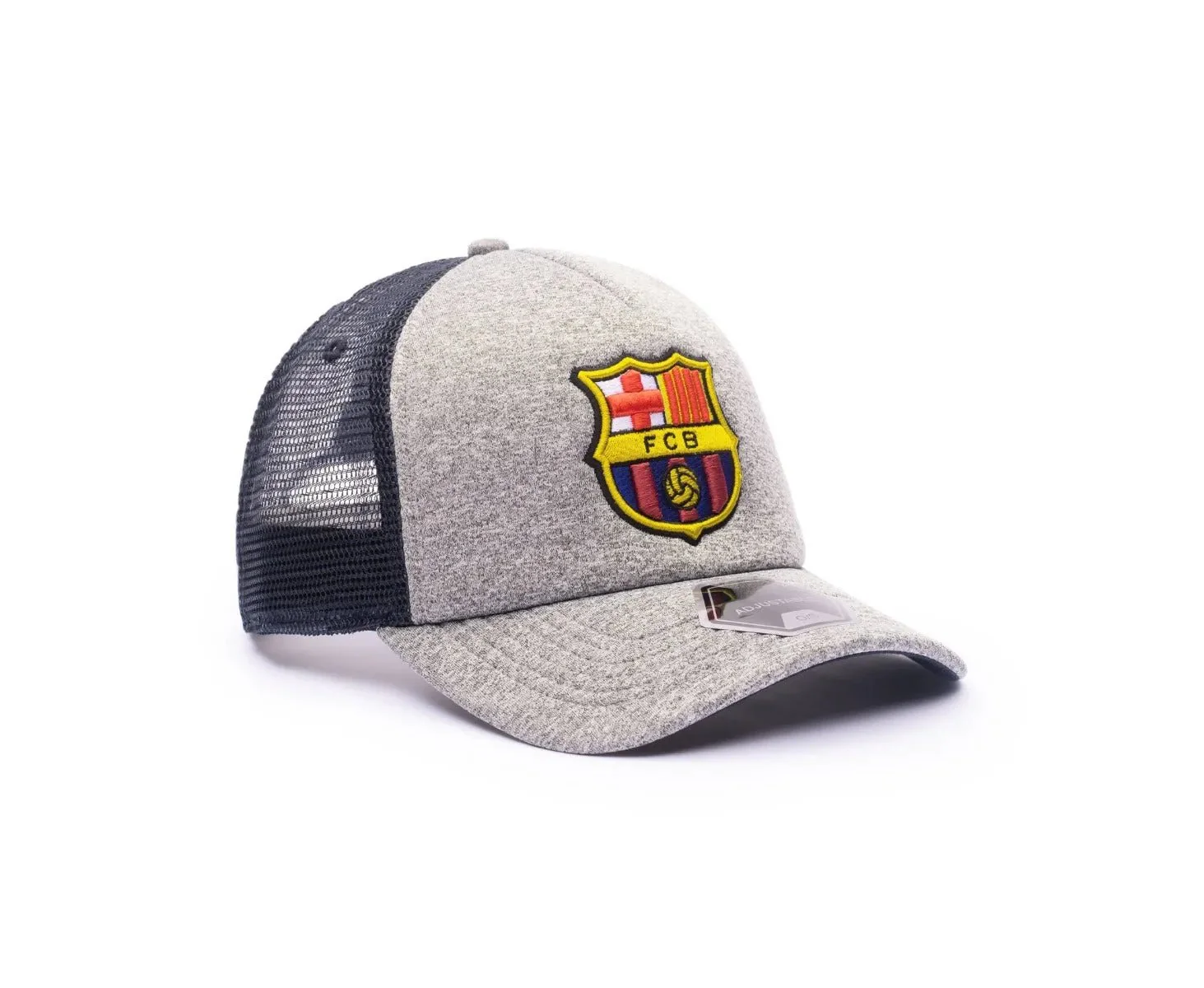 Fan Ink Collection Barcelona Grayline Trucker Hat - Grey-Navy - Image 4