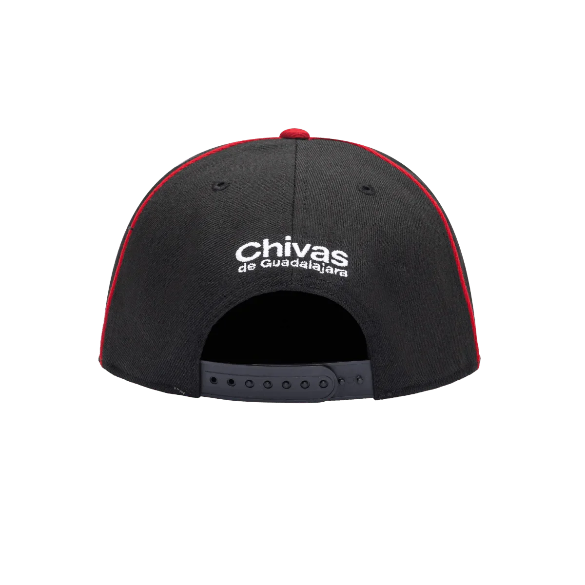 Fan Ink Collection Chivas Cali Night Snapback Hat - Black-Red - Image 2