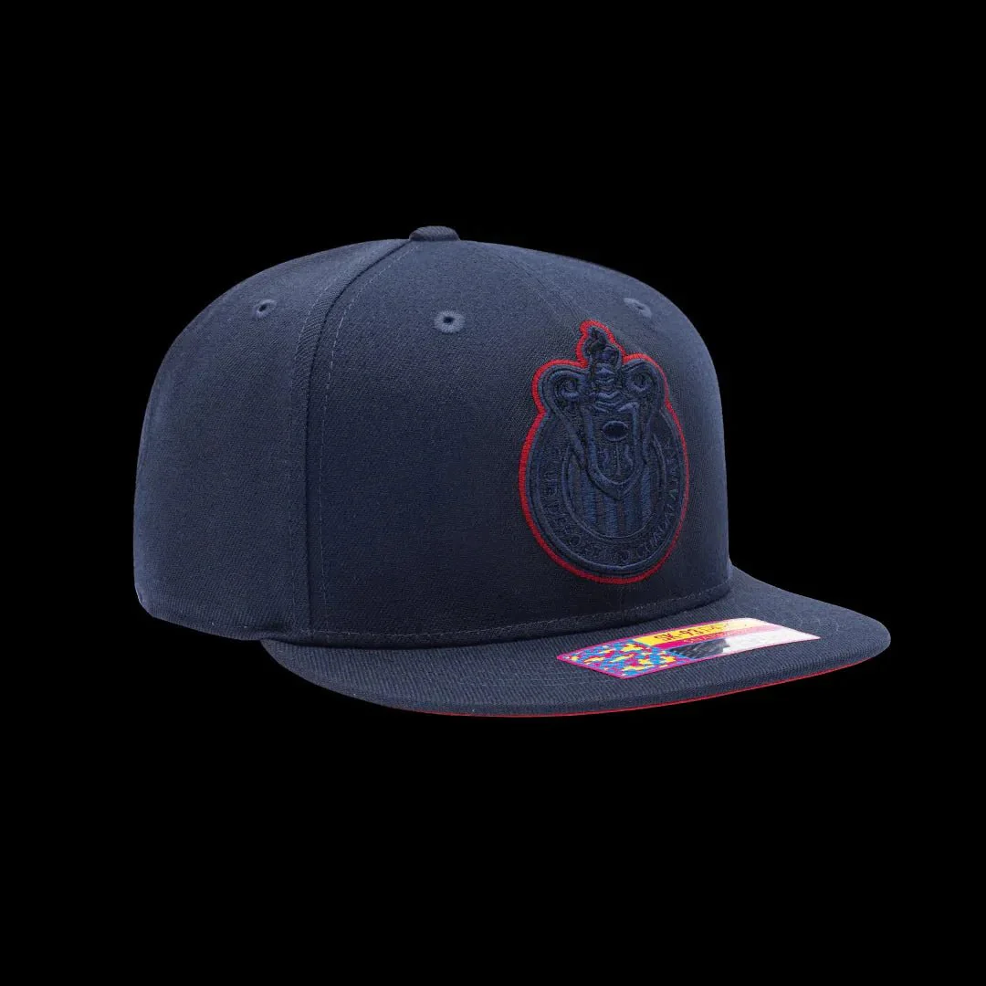 Fan Ink Collection Chivas Eclipse Snapback Hat - Navy - Image 4