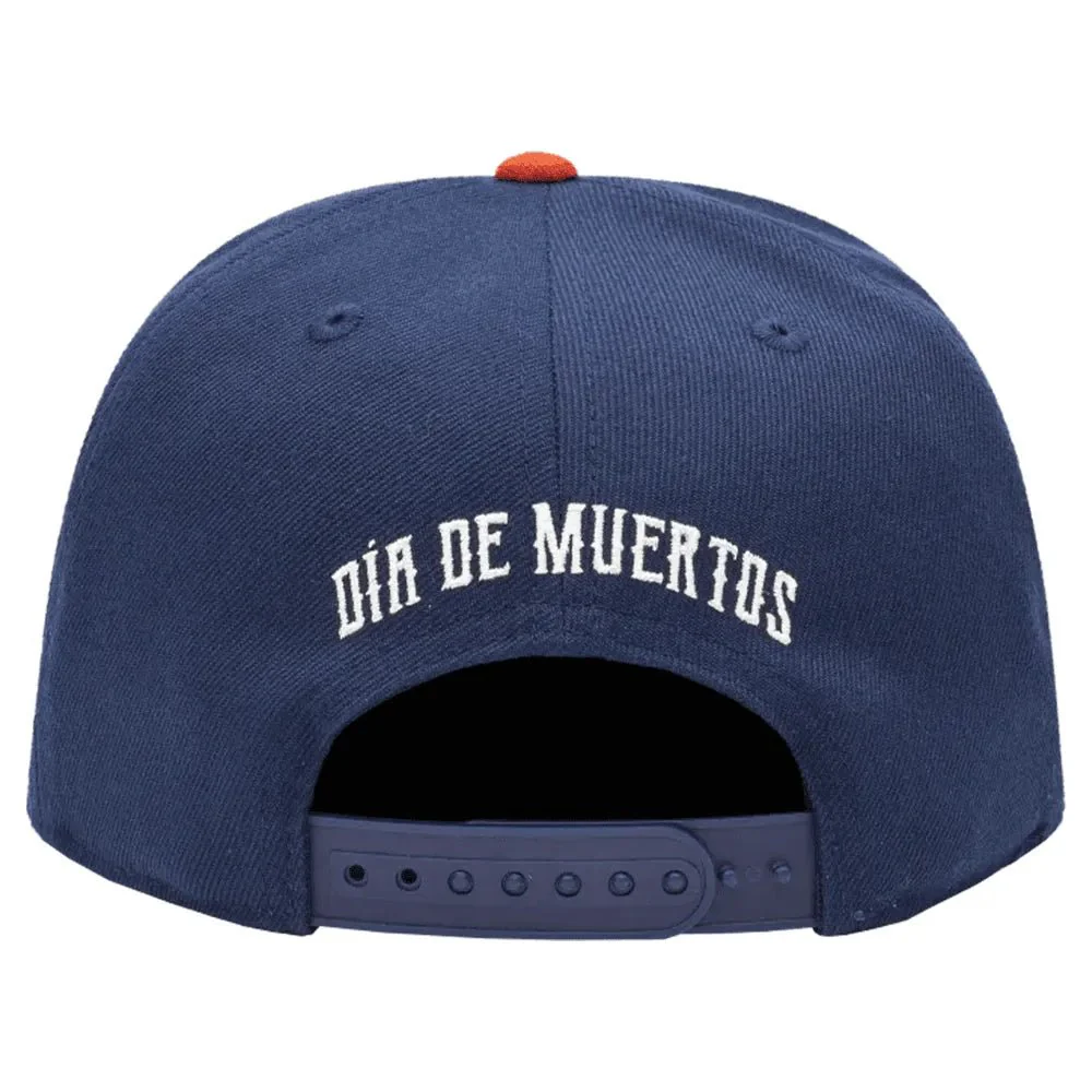 Fan Ink Collection Club America Day of the Dead Snapback Hat - Navy-Orange - Image 3