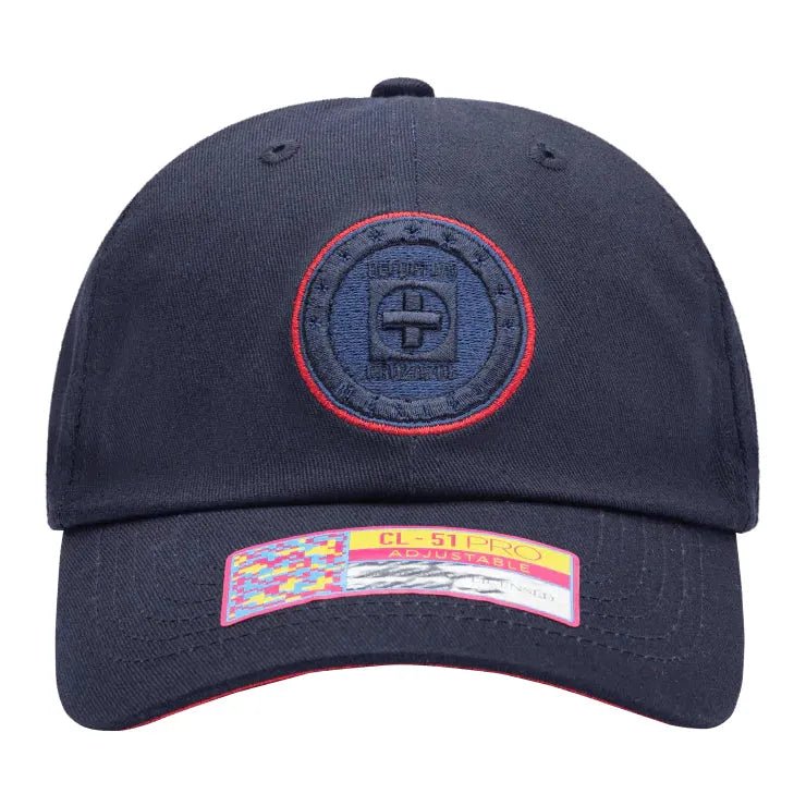 Fan Ink Collection Cruz Azul Eclipse Adjustable Hat - Navy