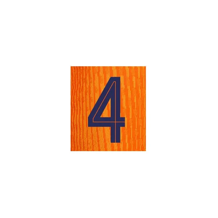Netherlands 2024/25 Home Virgil #4 Jersey Name Set - Image 2
