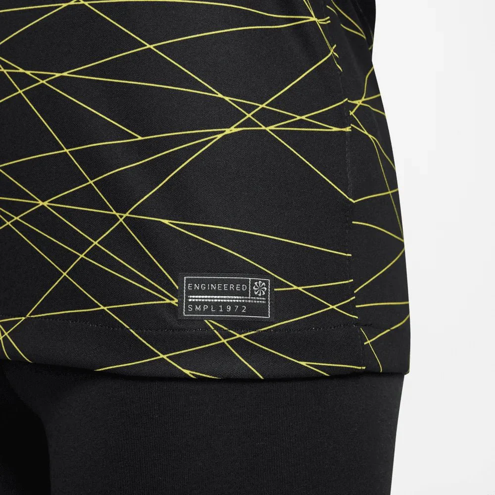 Jordan 2023 Paris Saint-German   Youth Fourth Jersey - Black-Yellow - Image 4