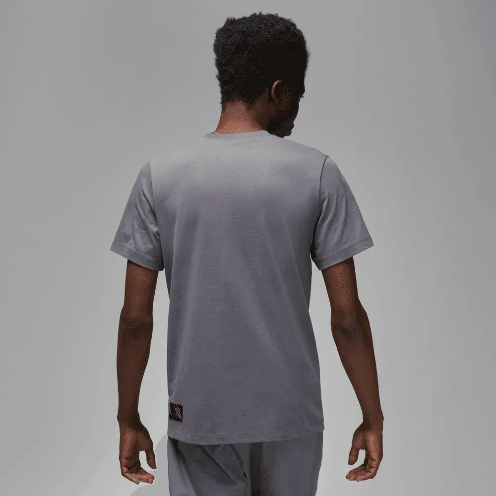 Jordan 2023 PSG SS Tee - Grey-Yellow - Image 2