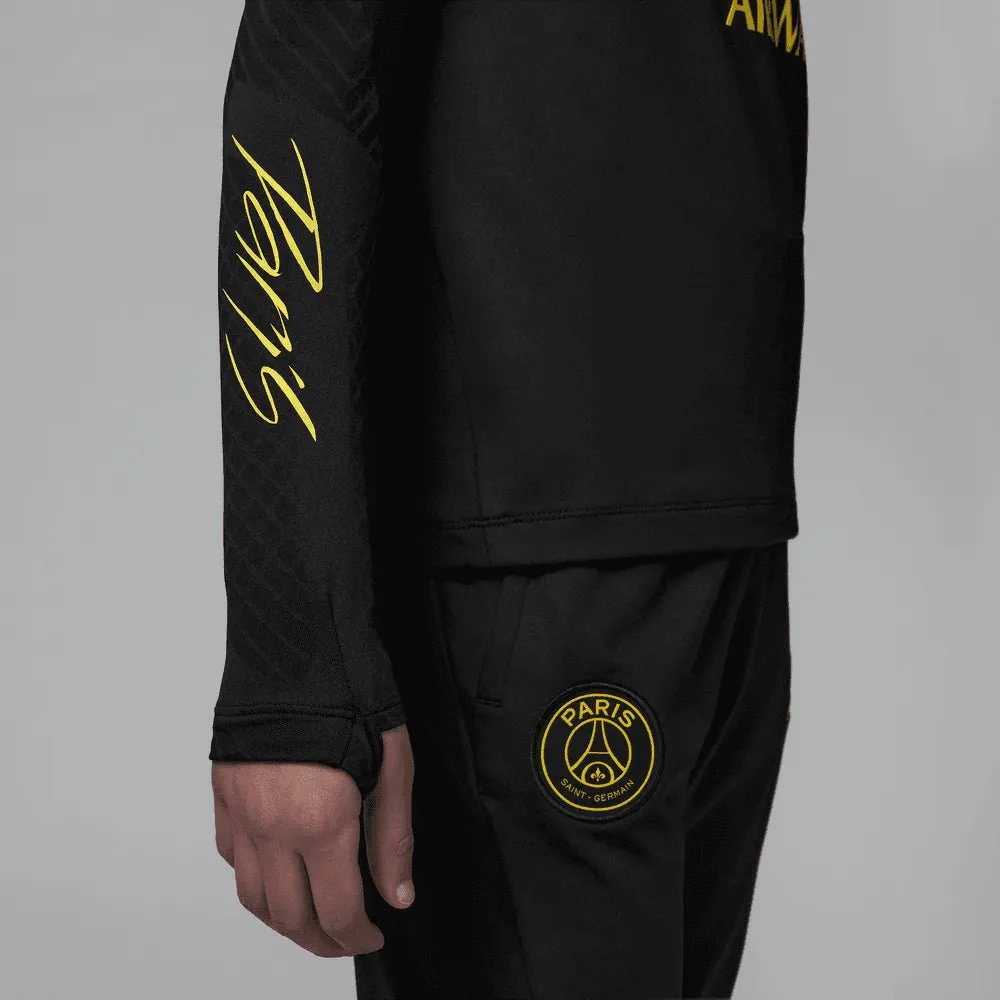 Jordan 2023 Youth PSG Strike Drill Top - Black - Yellow - Image 6