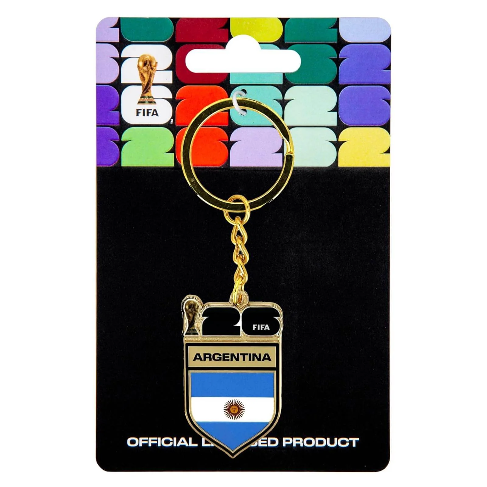 Logo Brands 2026 FIFA World Cup Argentina Flag Keychain - Image 4