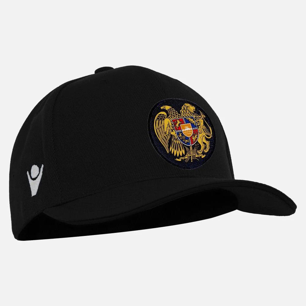 Macron Armenia Adjustable Pepper Hat with Crest - Black