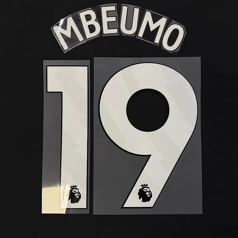 Manchester United 2025-Home MBEUMO #19 Official Name Set-White