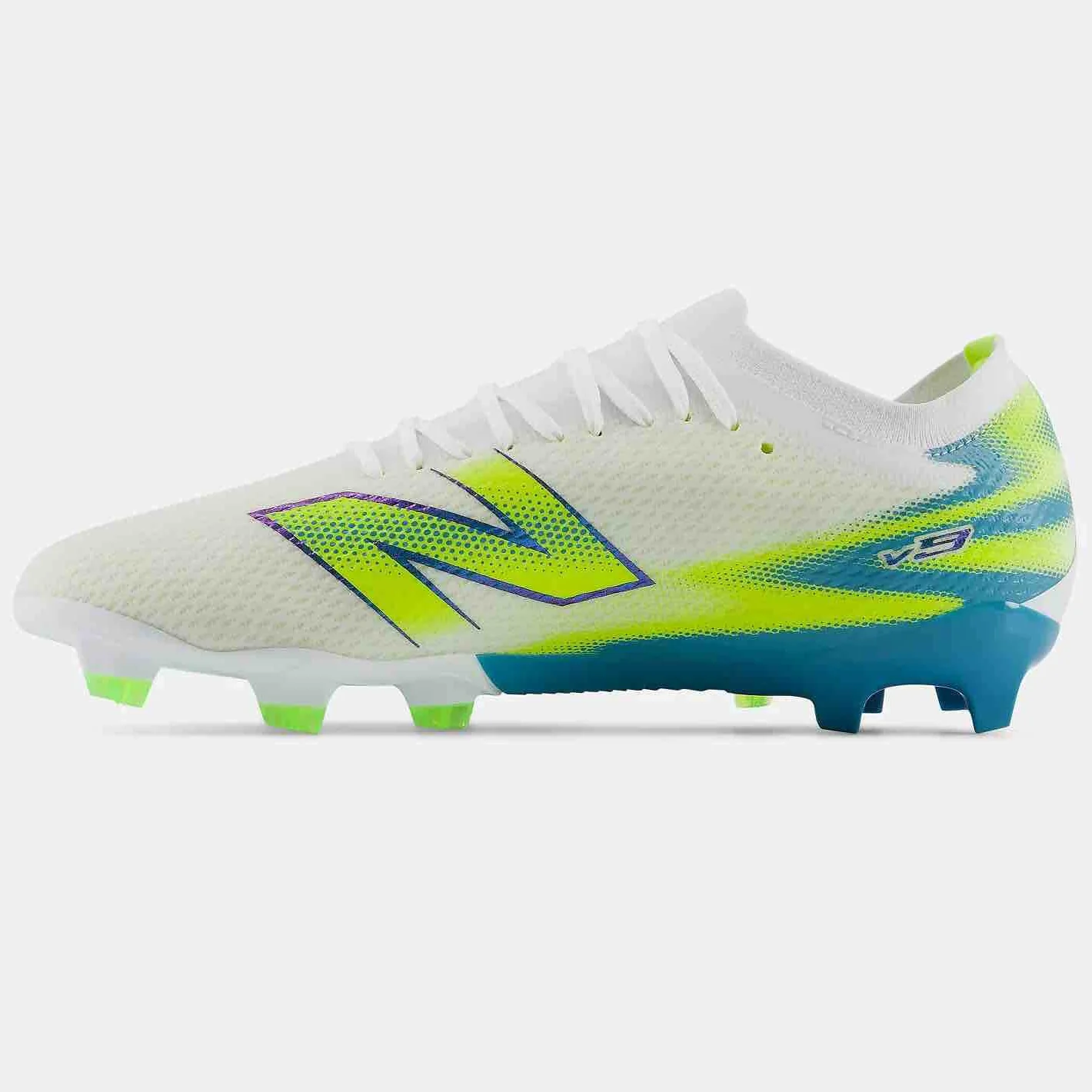 New Balance Furon Team V9 2E Wide Firm Ground Soccer Cleats - Neon Tide Pack (FA26) - Image 2