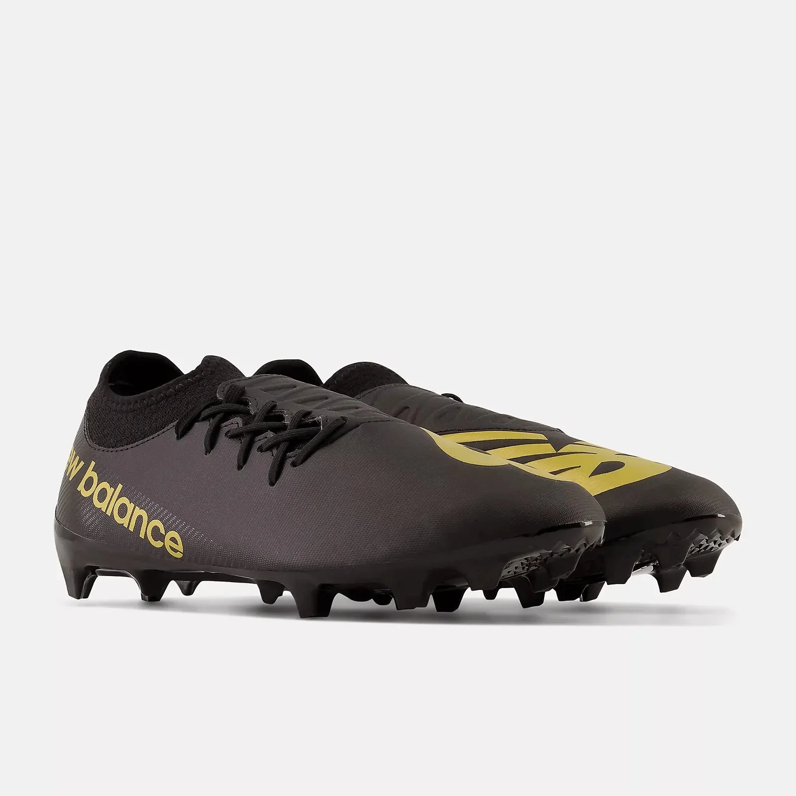 New Balance Furon V7 Dispatch FG 2E Wide - Black-Gold - Image 3