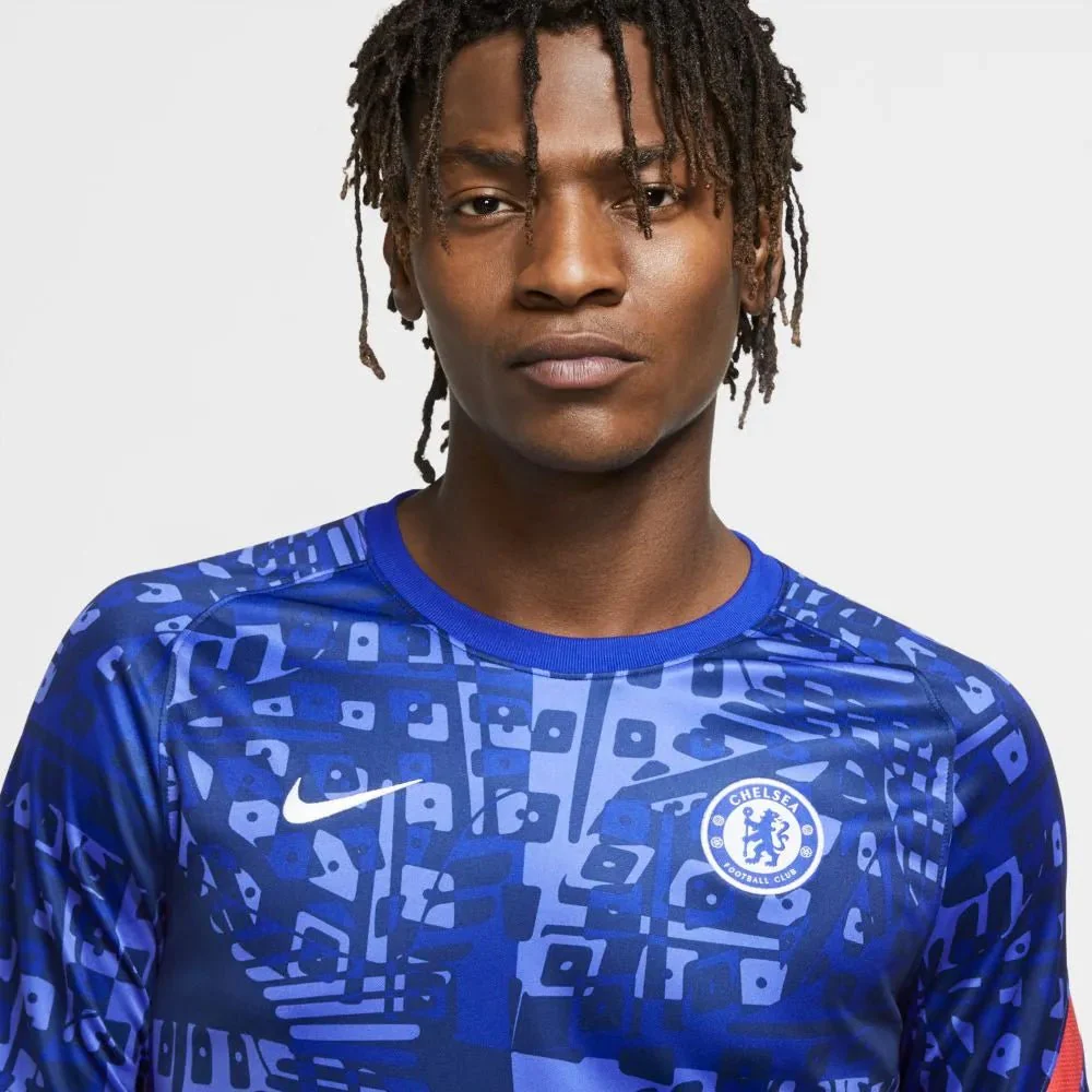 Nike 2020-21 Chelsea Pre-Match Jersey - Concord - Image 3