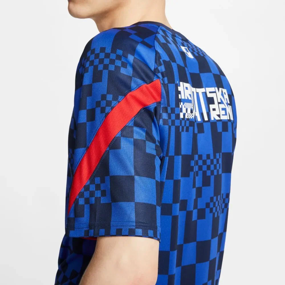 Nike 2020-21 Croatia Dri-Fit Training Top - Blue - Image 5