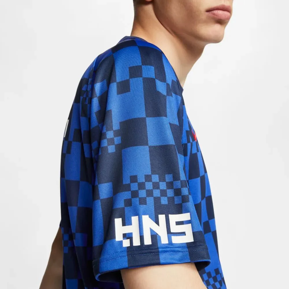 Nike 2020-21 Croatia Dri-Fit Training Top - Blue - Image 6