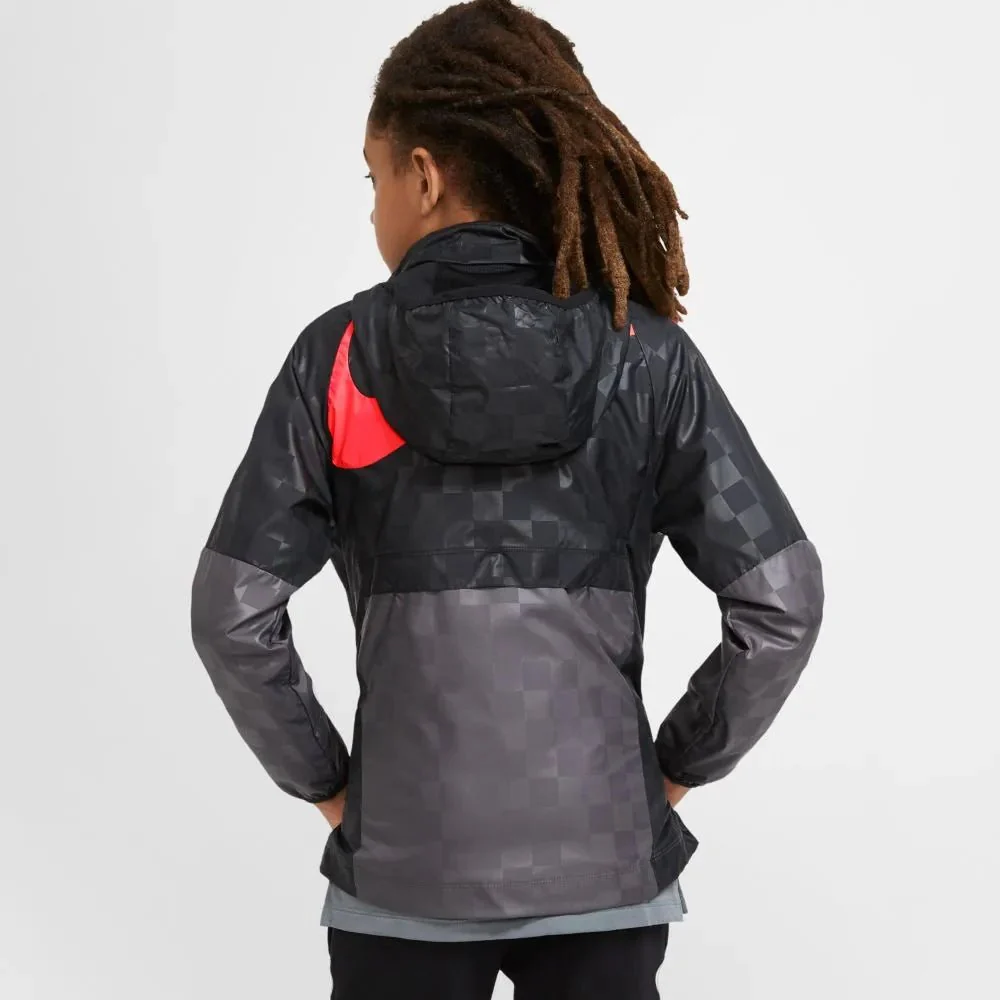 Nike 2020-21 Liverpool Youth AWF Lite Jacket - Black-Crimson - Image 2