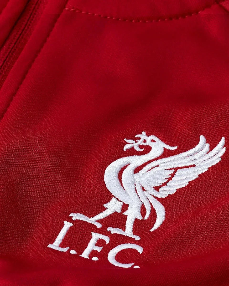 Nike 2020-21 Liverpool Youth I96 Anthem Track Jacket - Red-White - Image 3
