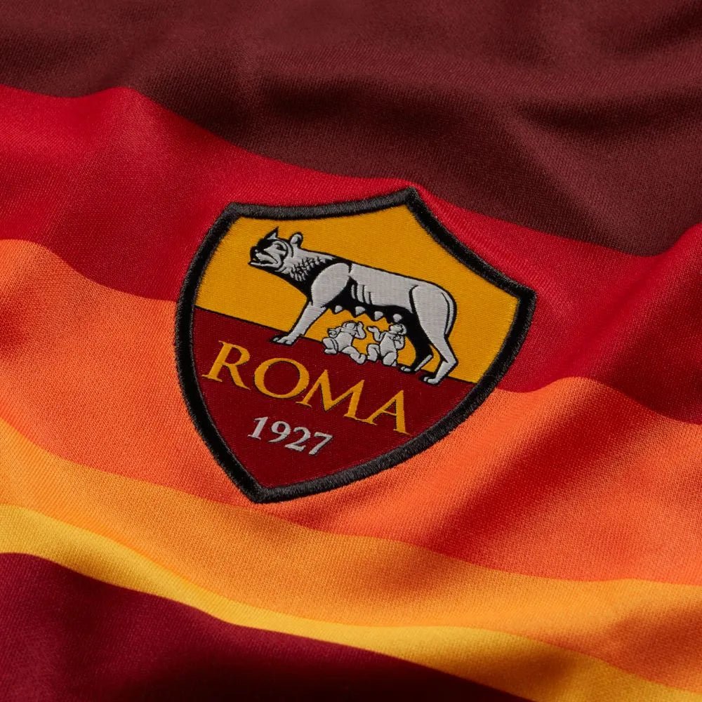 Nike 2020-21 Roma Home Jersey - Burgundy - Image 5
