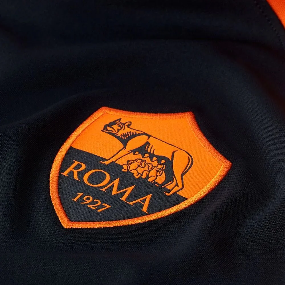 Nike 2020-21 Roma Third Jersey - Black-Orange - Image 6