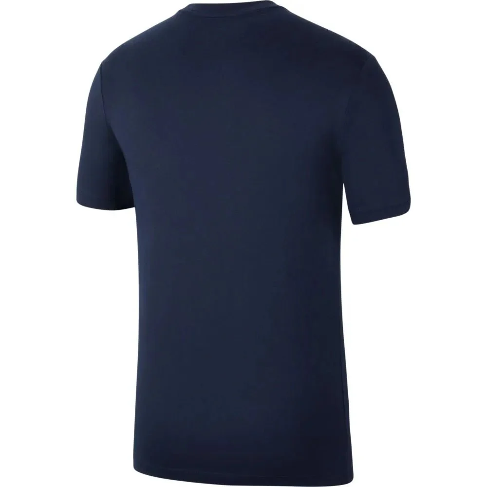 Nike 2021-22 Barcelona Evergreen Crest Tee - Navy - Image 3