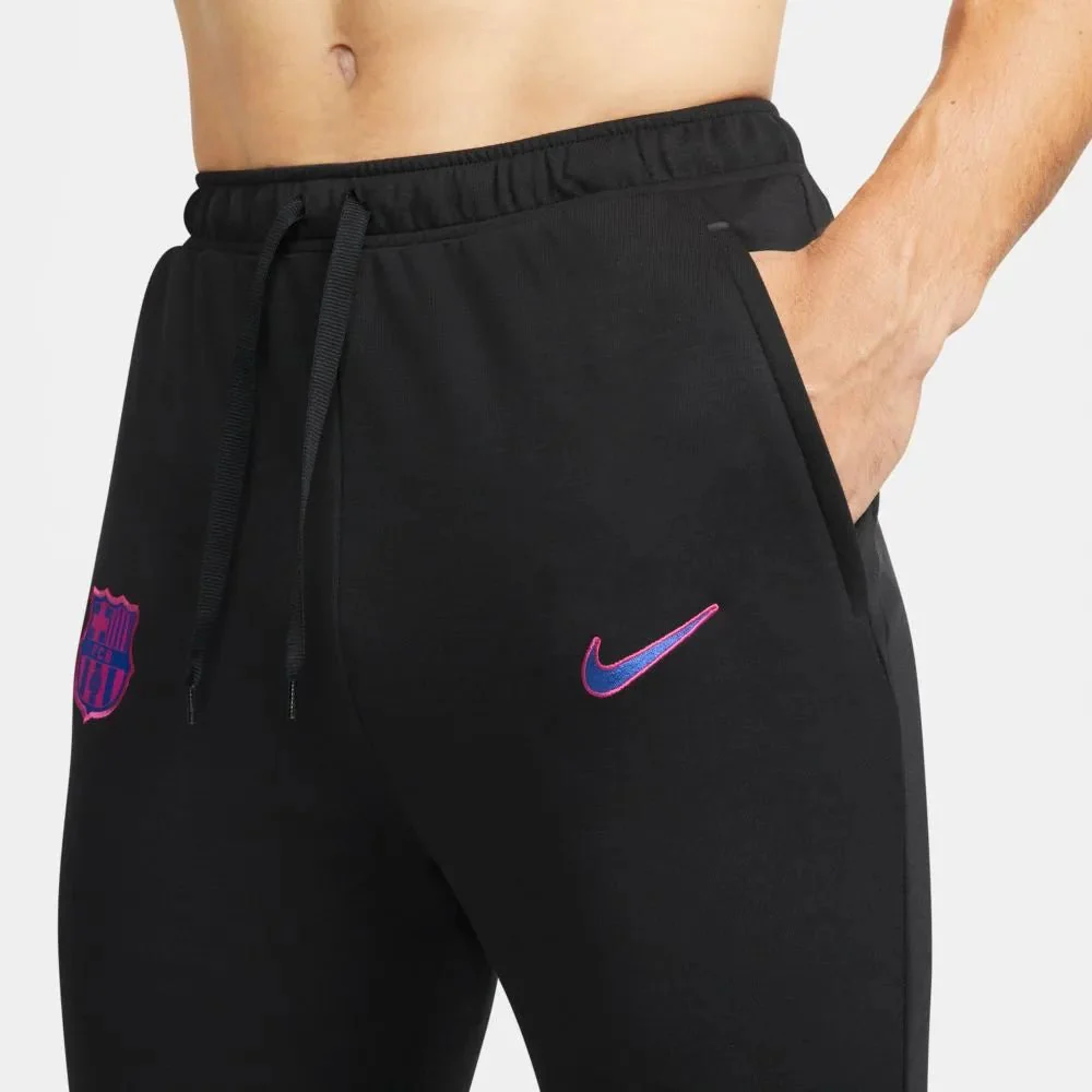 Nike 2021-22 Barcelona Fleece Travel Pants - Black - Image 3