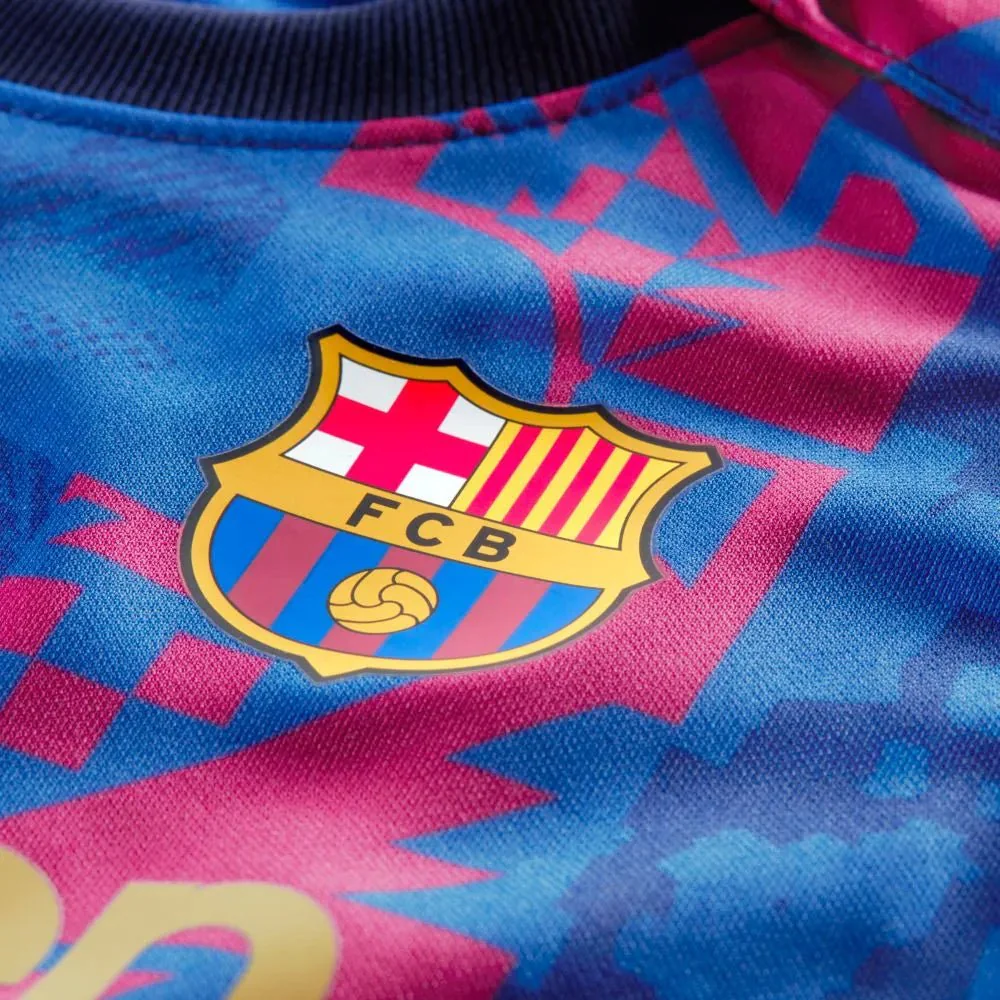 Nike 2021-22 Barcelona Home Baby-Toddler Set - Hyper Royal-Varsity Maize - Image 3