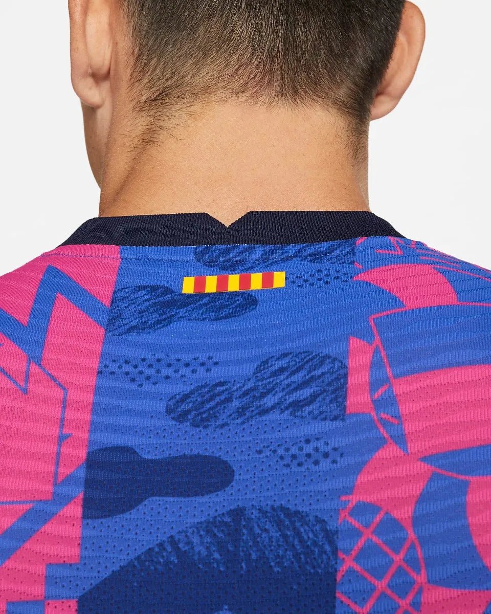 Nike 2021-22 Barcelona Third ADV Match Jersey - Hyper Royal-Varsity Maize - Image 3