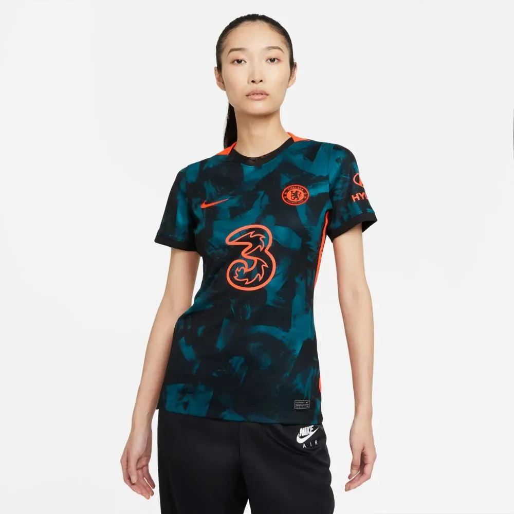Nike 2021-22 Chelsea Women Third Jersey  - Blustery-Hyper Crimson - Image 3
