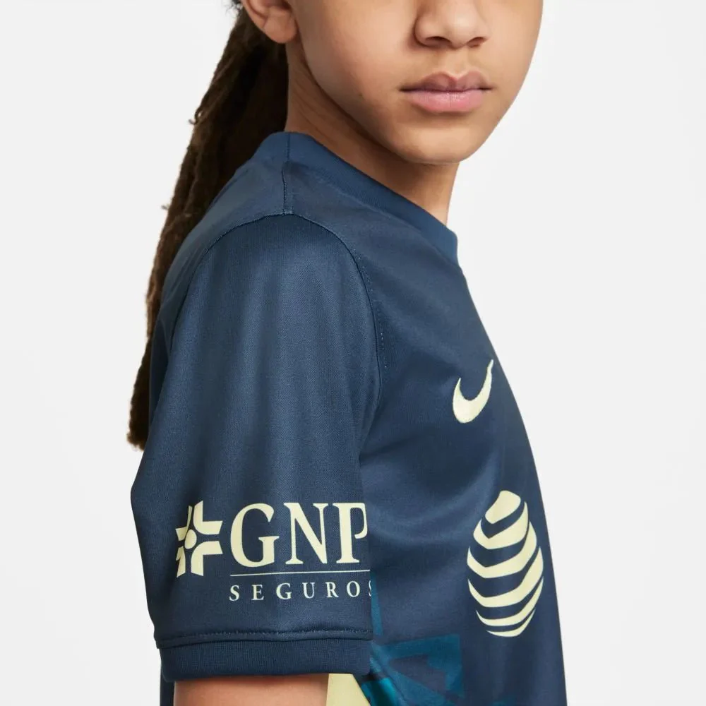 Nike 2021-22 Club America Youth Away Jersey - Navy - Image 5