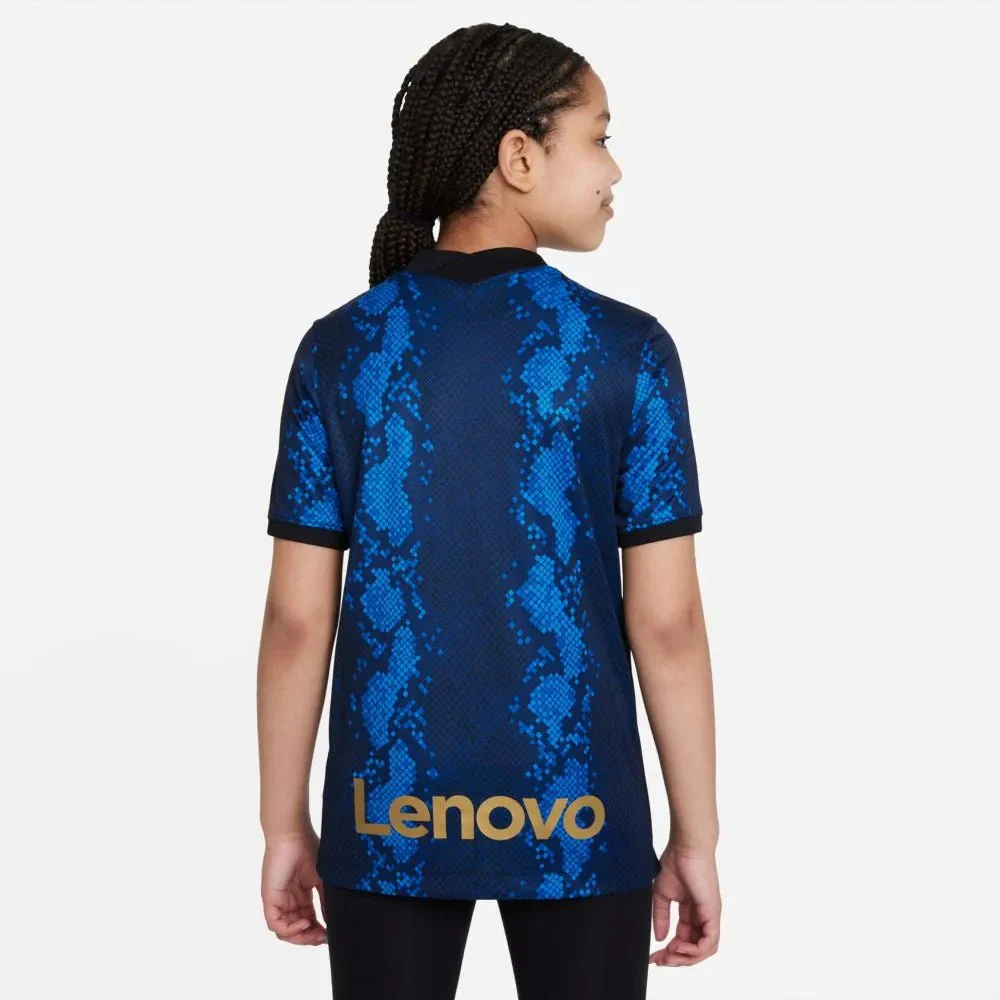 Nike 2021-22 Inter Milan Youth Home Jersey - Blue Spark - Image 3